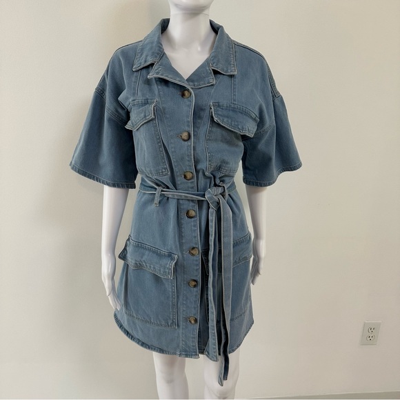 Blue Denim Dress ( Size 14) - Picture 1 of 11